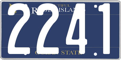 RI license plate 2241