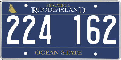 RI license plate 224162