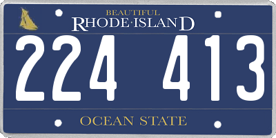RI license plate 224413
