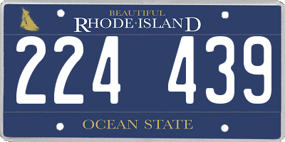 RI license plate 224439