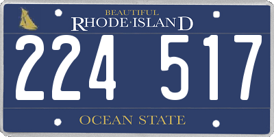 RI license plate 224517