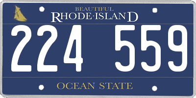 RI license plate 224559