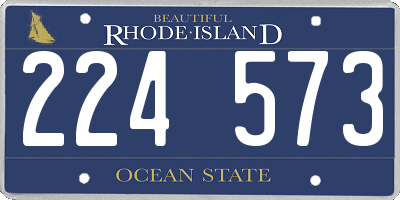 RI license plate 224573
