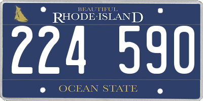 RI license plate 224590