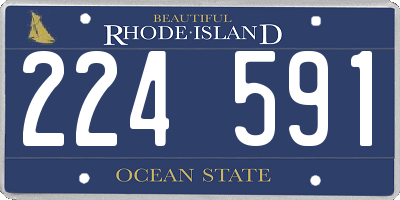 RI license plate 224591