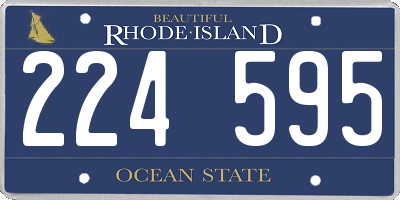 RI license plate 224595