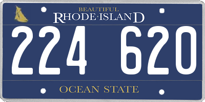 RI license plate 224620