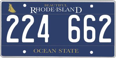 RI license plate 224662