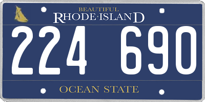 RI license plate 224690