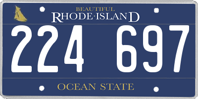 RI license plate 224697