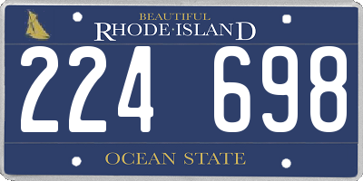 RI license plate 224698