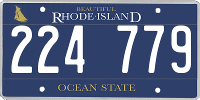 RI license plate 224779
