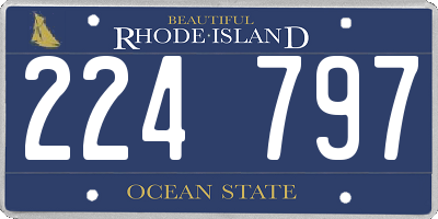 RI license plate 224797