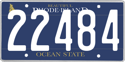 RI license plate 22484
