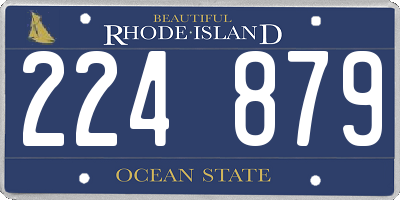 RI license plate 224879