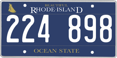 RI license plate 224898