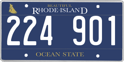 RI license plate 224901