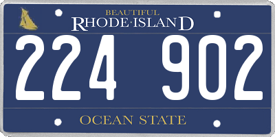 RI license plate 224902