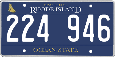 RI license plate 224946