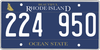 RI license plate 224950