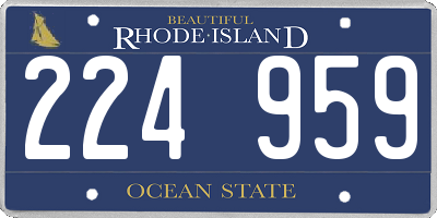 RI license plate 224959