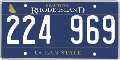 RI license plate 224969
