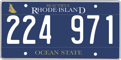 RI license plate 224971