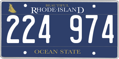 RI license plate 224974