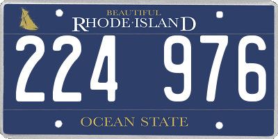 RI license plate 224976