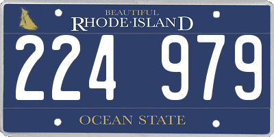 RI license plate 224979