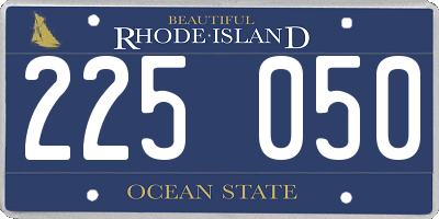 RI license plate 225050