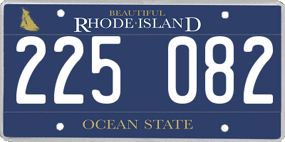 RI license plate 225082