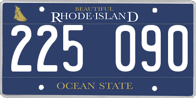 RI license plate 225090