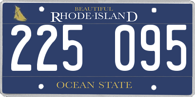 RI license plate 225095