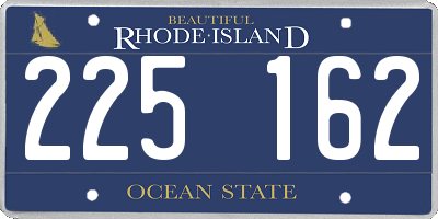 RI license plate 225162