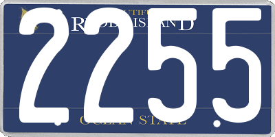RI license plate 2255