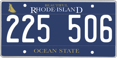 RI license plate 225506