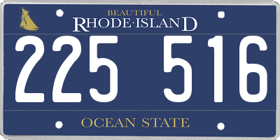 RI license plate 225516