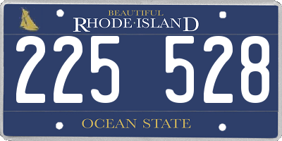 RI license plate 225528