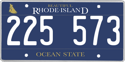 RI license plate 225573