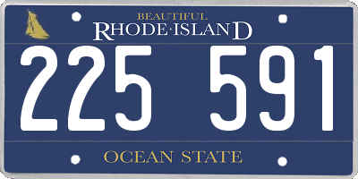 RI license plate 225591
