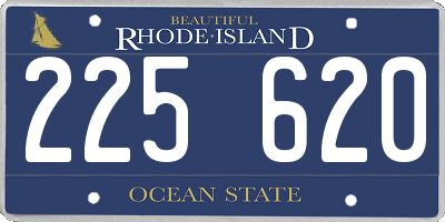 RI license plate 225620