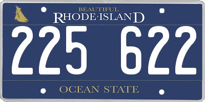 RI license plate 225622