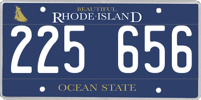 RI license plate 225656