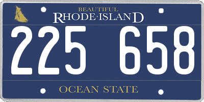 RI license plate 225658