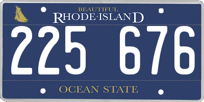 RI license plate 225676