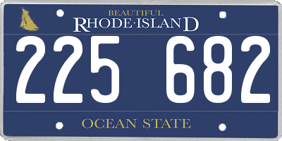 RI license plate 225682