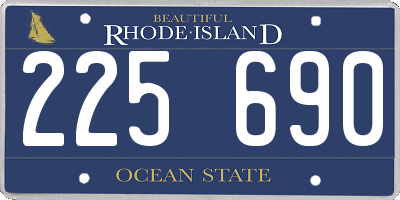 RI license plate 225690