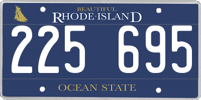 RI license plate 225695