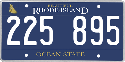 RI license plate 225895